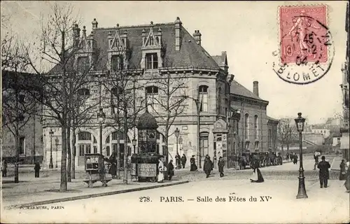 Ak Paris XV Vaugirard, Salle des Fetes du XV°