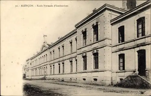 Ak Alencon Orne, l'Ecole Normale d'Institutrices, Schule