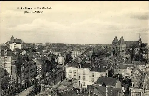 Ak Le Mans Sarthe, Vue Generale