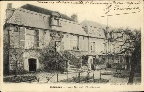 Ak Bourges Cher, École Normale d'Instituteurs, Schule