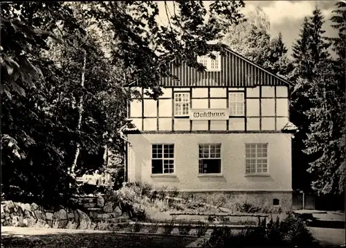 Ak Schleusingen in Thüringen, Waldhaus, Reichsbahn Ferienheim