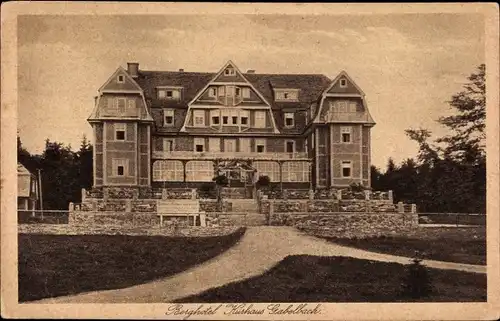 Ak Ilmenau in Thüringen, Berghotel Gabelbach am Kickelhahn