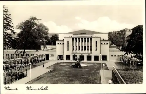 Ak Weimar in Thüringen, Weimarhalle, Stadthalle