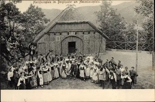 Ak Thale im Harz, Harzfestspiele im Bergtheater am Hexentanzplatz, Tanzgruppe