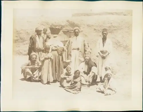 Foto Ägypten, Ägypter, Familie, verschleierte Frau, Kinder