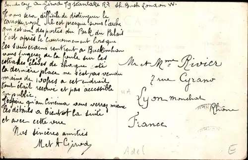 Ak Coronation of King George V., The State Coach passing under Decimus Burton Arch