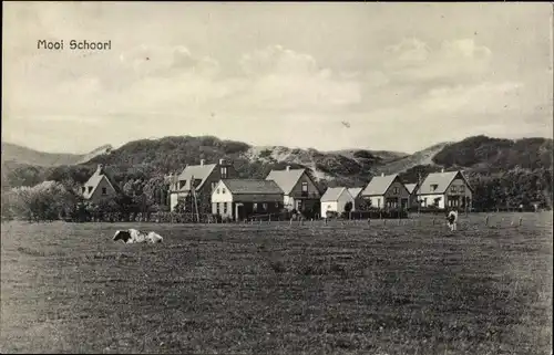 Ak Schoorl Nordholland Niederlande, Blick zum Ort