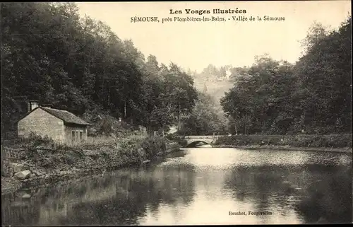 Ak Semouse Vosges, Vallée, Flusslauf