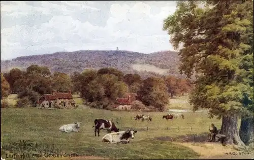 Künstler Ak Quinton, Ockley Surrey England, Leith Hill