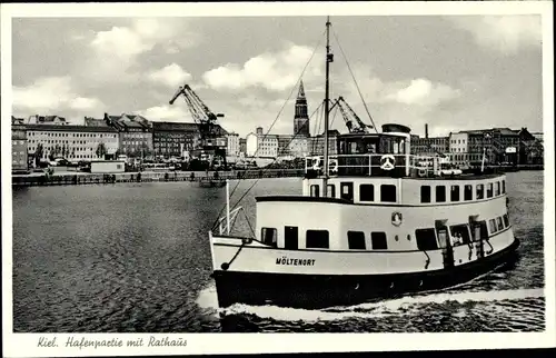 Ak Kiel Schleswig Holstein, Dampfer Möltenort