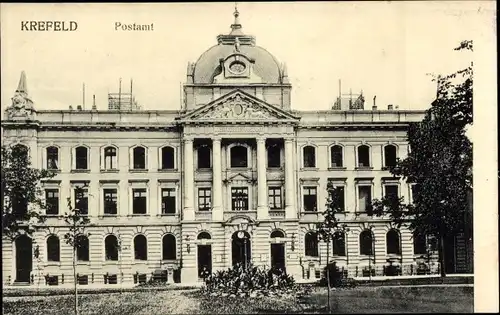 Ak Krefeld am Niederrhein, Postamt