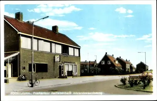 Ak Poortugaal Südholland, Postkantoor Raiffeisenbank Albrandswaardseweg