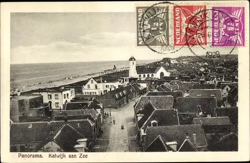 Ak Katwijk aan Zee Südholland Niederlande, Panorama