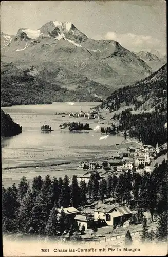 Ak Chasellas Campfer Champfèr Kanton Graubünden, mit Piz la Margna
