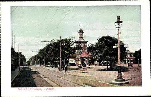 Ak Lytham St Annes Lancashire England, Market Square