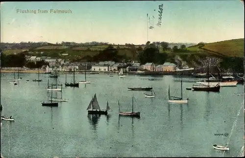 Ak Falmouth Cornwall England, Flushing