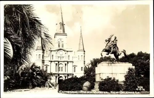 Ak New Orleans Louisiana USA, St. Louis Cathedral French Quarter