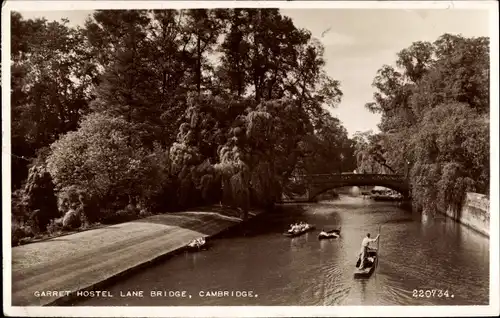 Ak Cambridge East England, Garret Hostel Lane Bridge