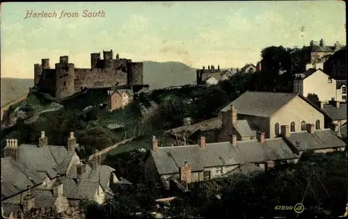 Ak Harlech Wales, from South