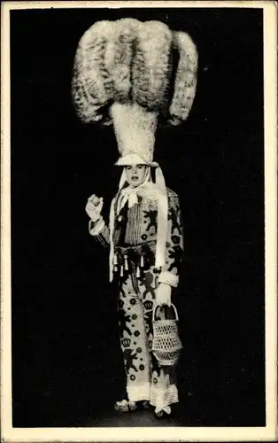 Ak Mons Wallonien Hennegau, Société de Gilles, Les Sans Soucis,Karnevalsuniform