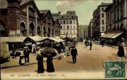 Ak Le Havre Seine Maritime, Les Halles Centrales