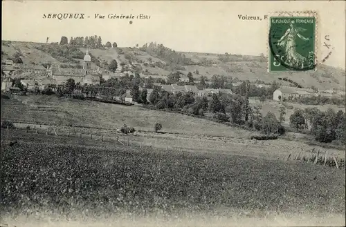 Ak Serqueux Seine Maritime, Vue Generale (Est)