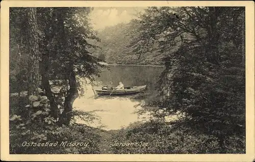 Ak Międzyzdroje Misdroy Pommern, Jordan-See, Ruderboot