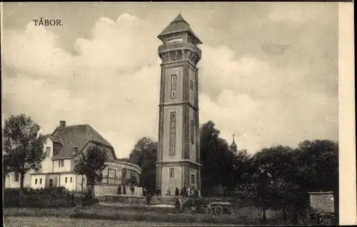 Ak Tábor Südböhmen, Turm