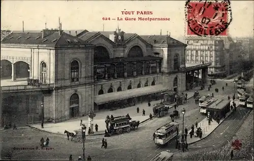 Ak Paris XV, La Gare Montparnasse