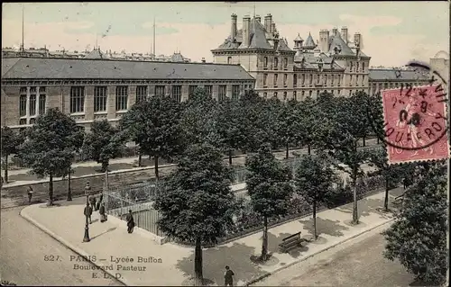 Ak Paris XV Vaugirard, Lycee Buffon, Boulevard Pasteur