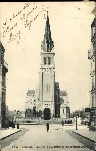 Ak Paris XV Vaugirard, Eglise St-Lambert de Vaugirard