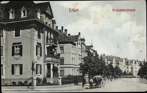 Ak Erfurt in Thüringen, Arnstädter Straße, Wohnsiedlung