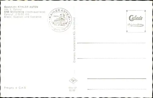 Ak Winterberg im Sauerland, Kahler Asten, Astenturm und Winterberg