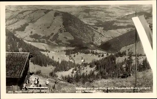 Ak Steibis Oberstaufen im Allgäu, Staufner Haus, Blick nach Norden
