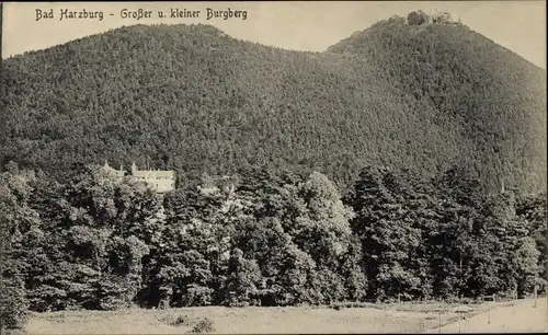 Ak Bad Harzburg in Niedersachsen, Großer und kleiner Burgberg