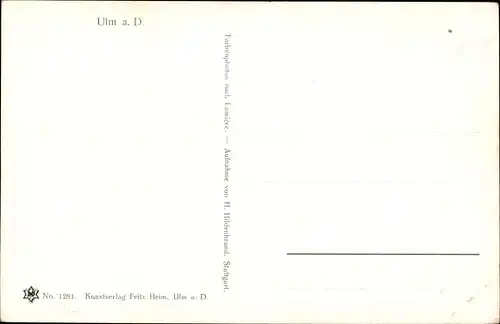 Ak Ulm an der Donau, Partie am Flussufer, zwei Frauen, Teilansicht der Stadt, Münster, schiefer Turm