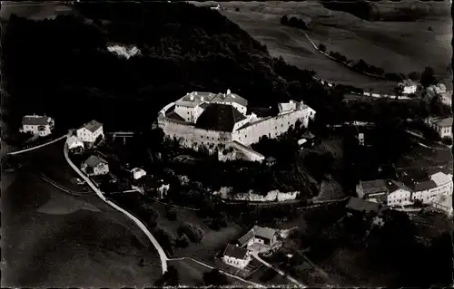 Ak Tittmoning in Oberbayern, Fliegeraufnahme der Burg