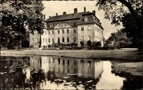 Ak Branitz Cottbus in der Niederlausitz, Schloß Branitz, jetzt Heimatmuseum, See