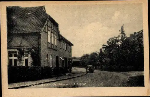 Ak Pattensen in Niedersachsen, Dorfstraße, Geschäftshaus J. Schmit