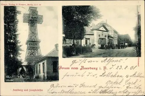 Ak Stolberg im Harz, Auerberg, Josephshöhe, Kreuz