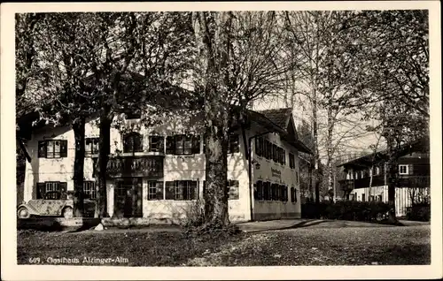 Ak Alzing Siegsdorf in Oberbayern, Gasthaus Alzinger-Alm