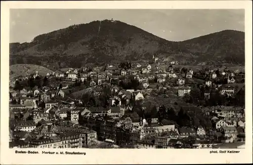 Ak Baden Baden am Schwarzwald, Merkur u. kl. Staufenberg