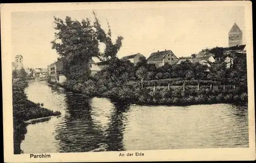 Ak Parchim in Mecklenburg, an der Elde