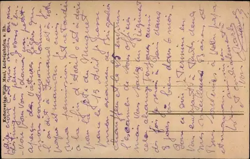 Passepartout Ak Germersheim am Rhein, Rheinbrücke