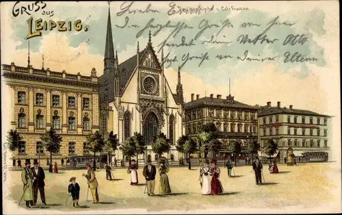 Litho Leipzig in Sachsen, Pauliner Kirche, Café Français