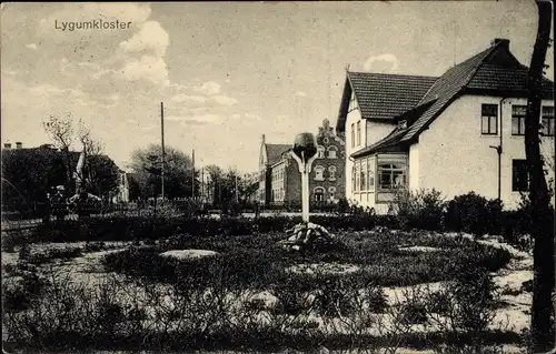 Ak Lygumkloster Løgumkloster Lügumkloster Dänemark, Partie im Ort