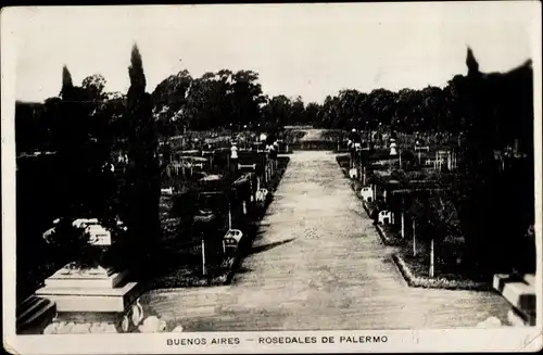 Ak Buenos Aires Argentinien, Rosedales de Palermo