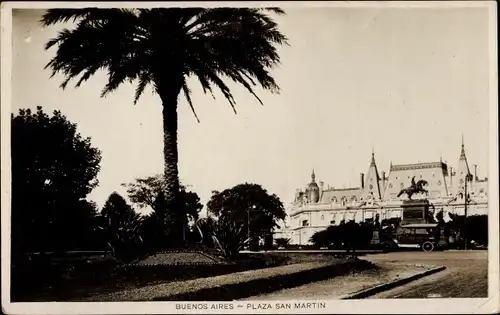 Ak Buenos Aires Argentinien, Plaza San Martin