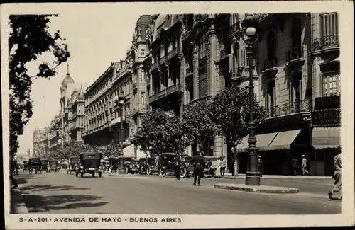 Ak Buenos Aires Argentinien, Avenida de Mayo