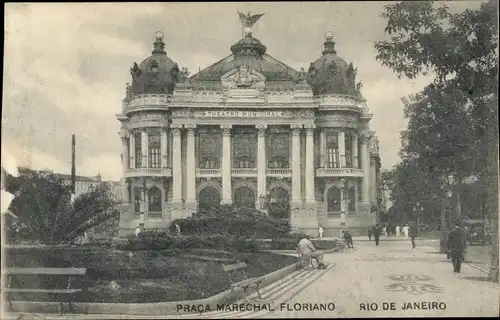 Ak Rio de Janeiro Brasilien, Praca Marechal Floriano